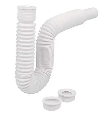 [49509] Céspol flexible p/lavabo y fregadero, polipropileno, blanco ce-232