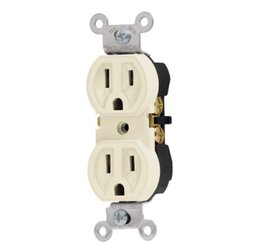 [48311] 48311 Contacto dúplex, 2 polos 3 hilos, Standard, granel, marfil CODO-SG