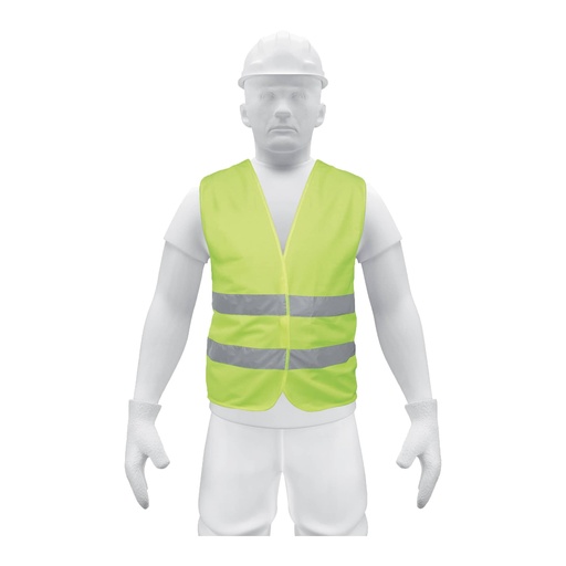 [14425] 14425 Chaleco de seguridad verde con cintas de alta visibilidad CHS-500V