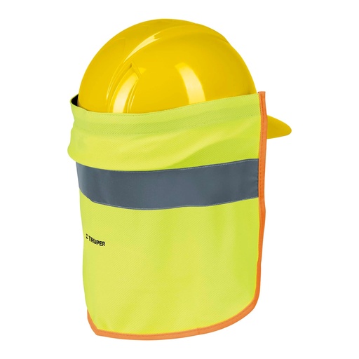[13165] 13165 Cubrenuca para casco, verde con reflejante, Truper CUNU-V