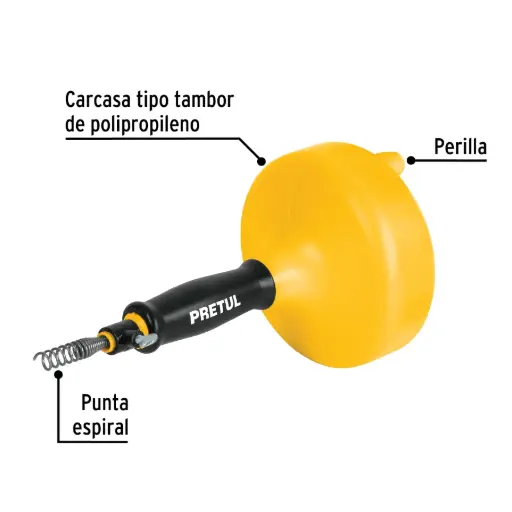 [22880] 22880 Destapacaños de 4.5 m manual, Pretul DECA-15P