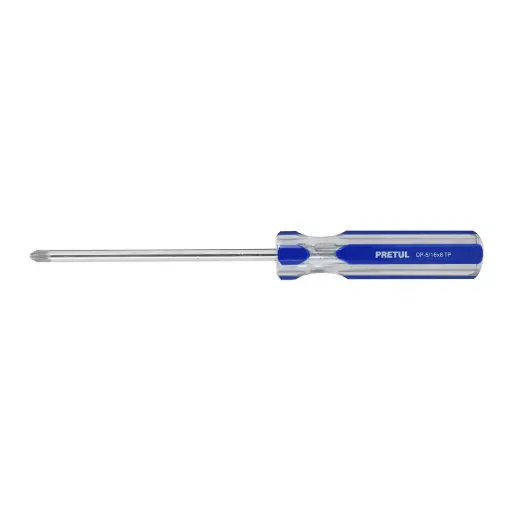 [21470] Desarmador de cruz 5/16 x 6' mango de PVC, Pretul dp-5/16x6tp