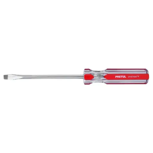 [21463] Desarmador plano 5/16 x 6' mango de PVC, Pretul dr-5/16x6tp