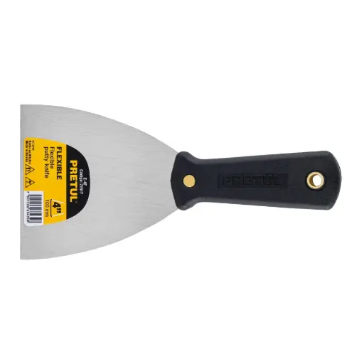 [21517] Espátula flexible 4' con mango de plástico, Pretul e-4f