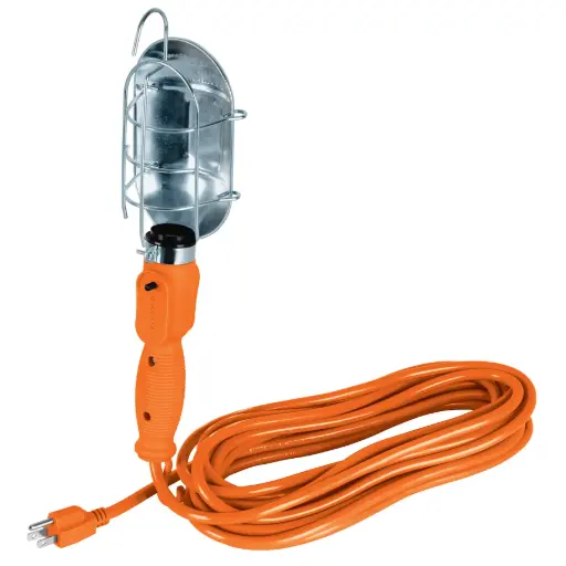 [47259] Lámpara de taller con canastilla metálica 7.5 m, Volteck lat-8m