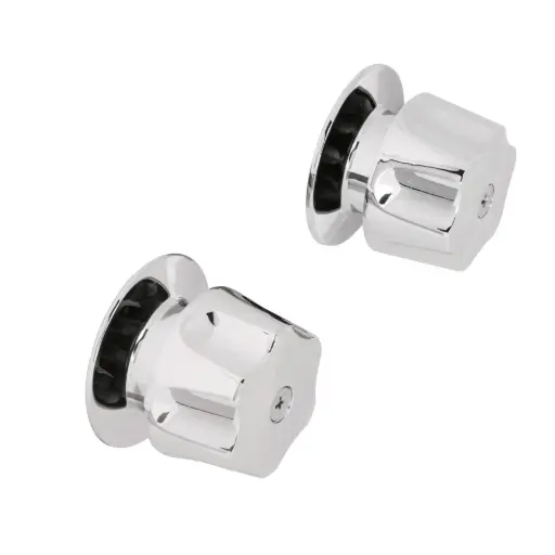 [49241] 49241 Juego de 2 manerales hex. metálicos para regadera, Basic MR-100