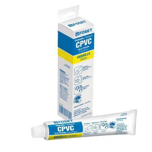 [49565] Cemento para CPVC en tubo de 50 ml, baja presión, Foset pcpvc-50
