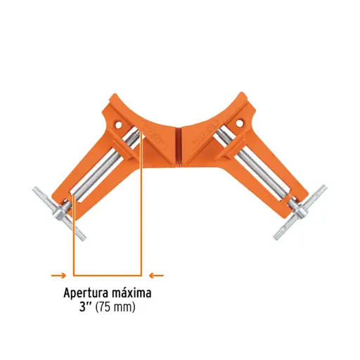 [17690] Prensa esquinera de 3' profesional, cuerpo aluminio, Truper pesq-3