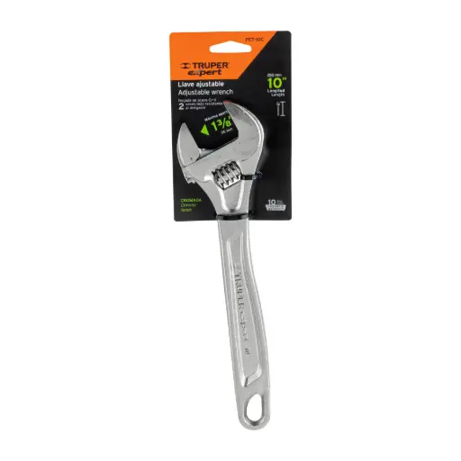 [15507] Llave ajustable (perico) 10' profesional cromada, Expert pet-10c