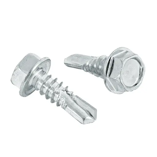 [44400] 44400 Bolsa con 100 pijas 3/4' cabeza hexagonal, punta de broca PIBR-3/4