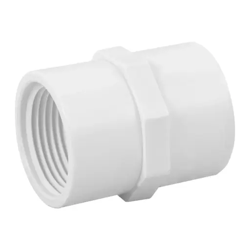 [45434] Adaptador hembra de PVC 1', Foset pvc-603