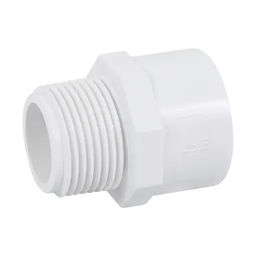 [45431] 45431 Adaptador macho de PVC de 1', Foset PVC-613