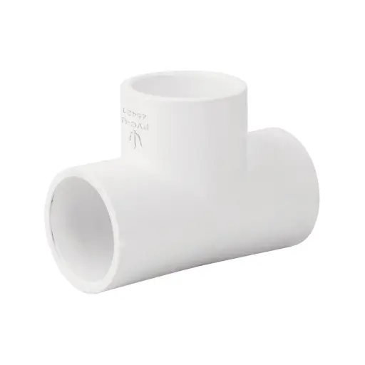 [45421] Tee sencilla de PVC 3/4', Foset pvc-762